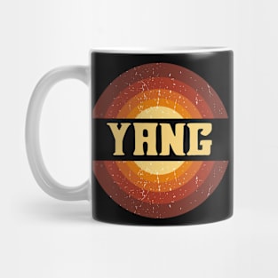 Vintage Proud Name Yang Birthday Gifts Circle Mug